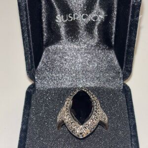 Black and Silver Women's Ring
